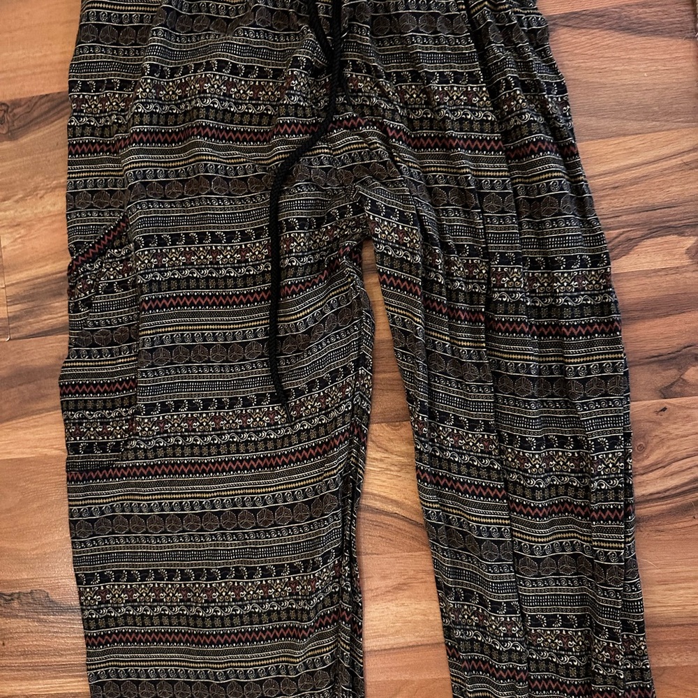 Bohemian Striped Patterned Pants